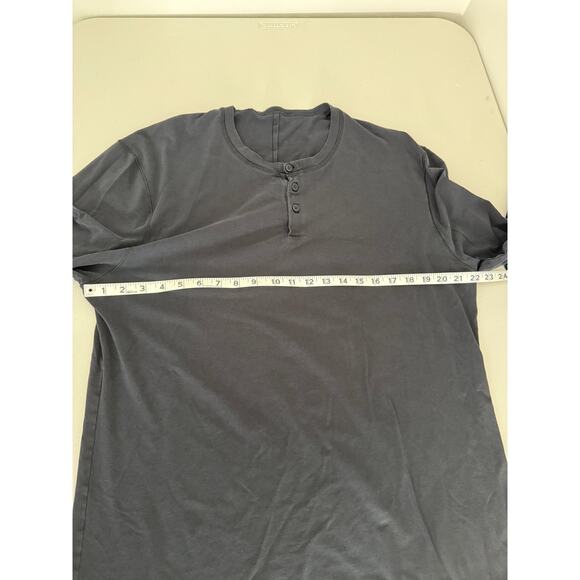 Lululemon Men's Black Long-Sleeved Henley Tee Shirt Top XL - Picture 3 of 4